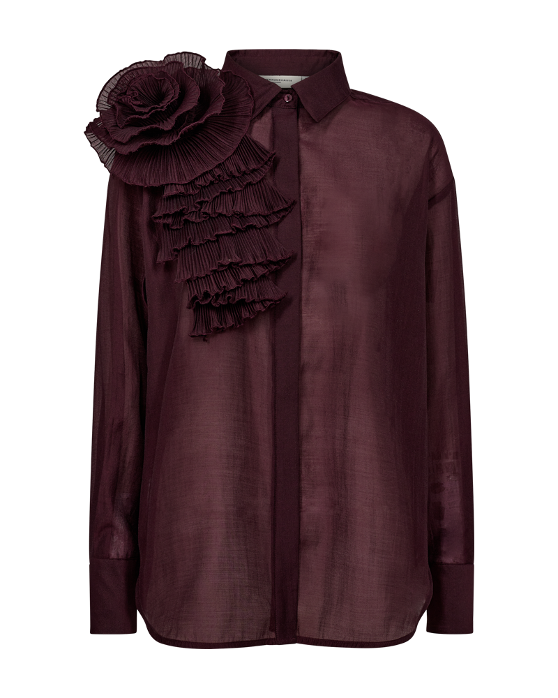 CMBLUEBELL - SHIRT WITH ROSE IN RED