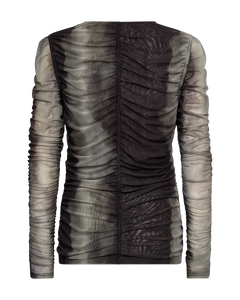 Cmcora - mesh blouse in zwart