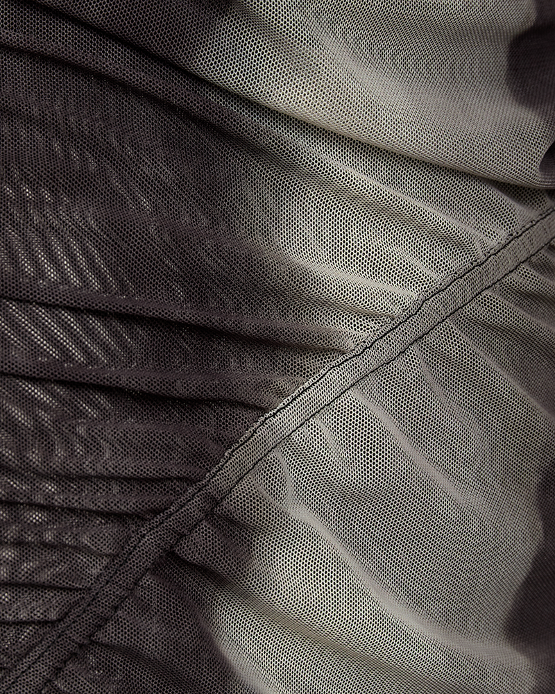 Cmcora - mesh blouse in zwart