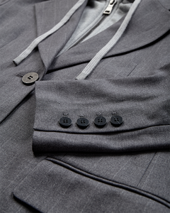 CMTailor - Hoodie Blazer in grijs