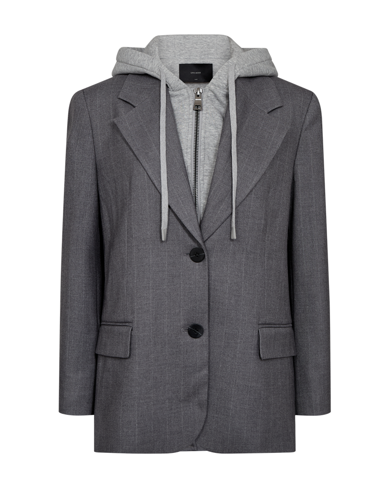 CMTailor - Hoodie Blazer in grijs