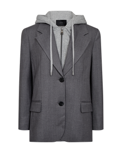 CMTailor - Hoodie Blazer in grijs