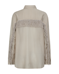 CMPOPSY - SHIRT WITH FRINGES IN BEIGE