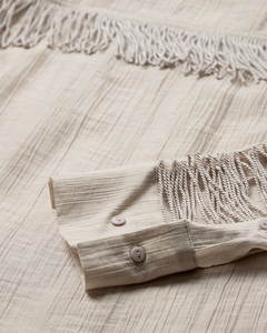 CMPOPSY - SHIRT WITH FRINGES IN BEIGE