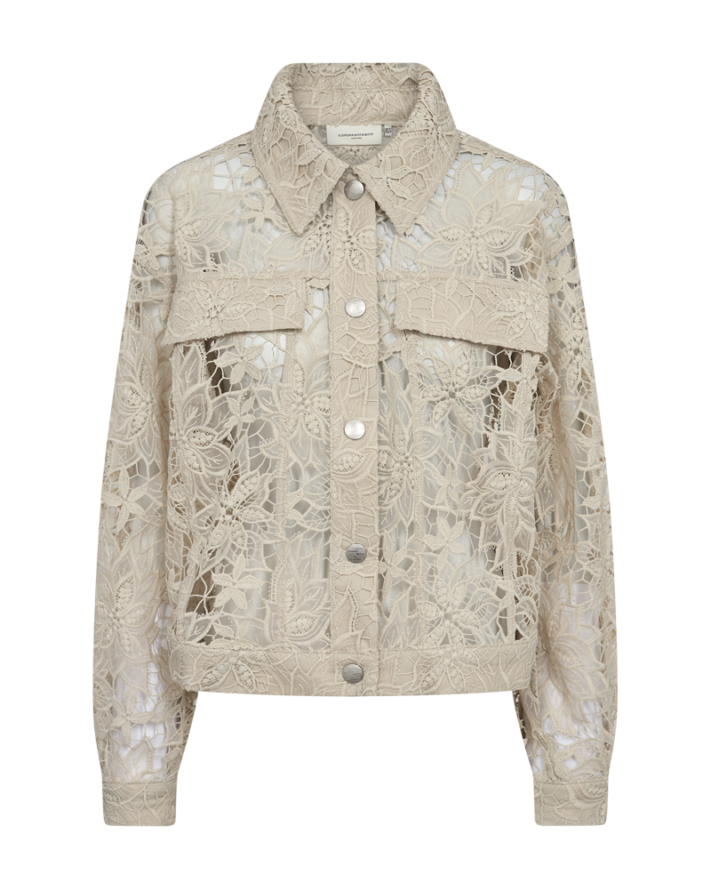 Cmlacey - jas met veters in beige