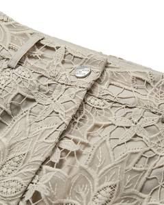 Cmlacey - rok met veters in beige