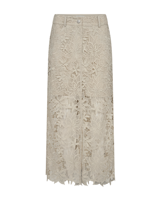 CMLACEY - SKIRT WITH LACES IN BEIGE