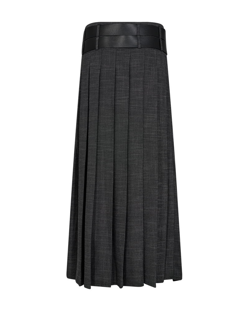 スカート THE TOE MARYLEBONE PLEATS SKIRT black Marylebone Pleats Skirt – THE TOÉ