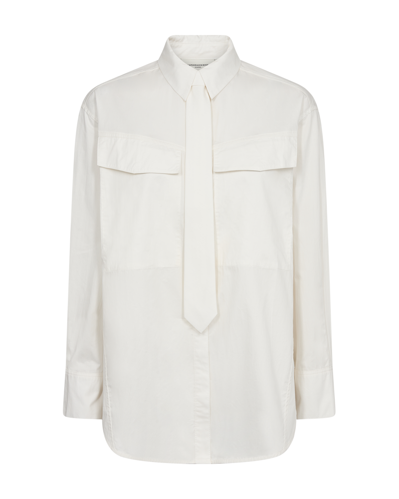 CMSHIRLEY - SHIRT WITH REMOVABLE TIE IN OFF-WHITE