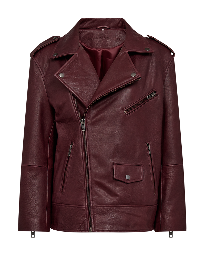 CMROYAL - LEATHER JACKET IN RED