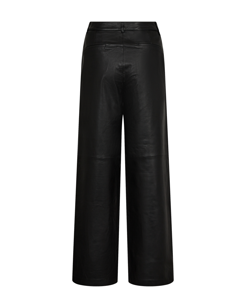 CMROYAL - LEATHER PANTS IN BLACK