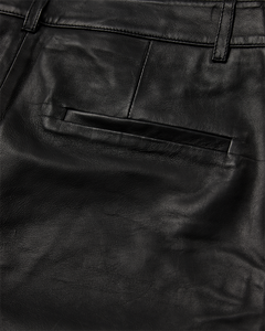 CMROYAL - LEATHER PANTS IN BLACK