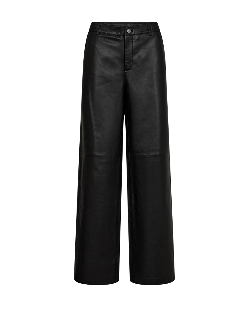 CMROYAL - LEATHER PANTS IN BLACK