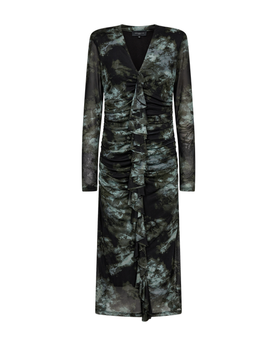 CMCORA - MESH DRESS IN GREEN