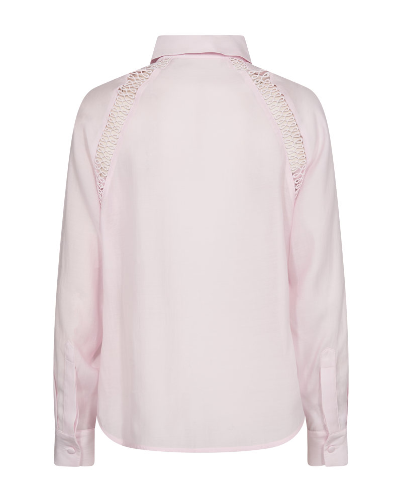 CMMOLLY - SHIRT WITH LACES IN ROSE