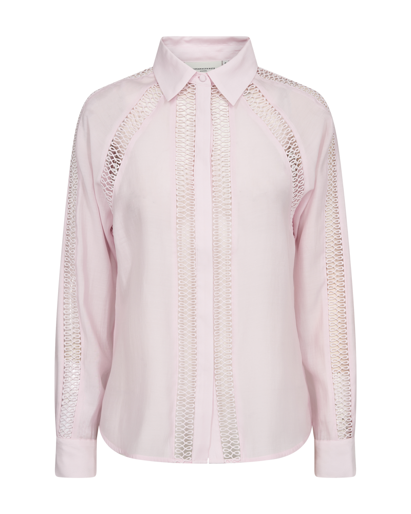 CMMOLLY - SHIRT WITH LACES IN ROSE