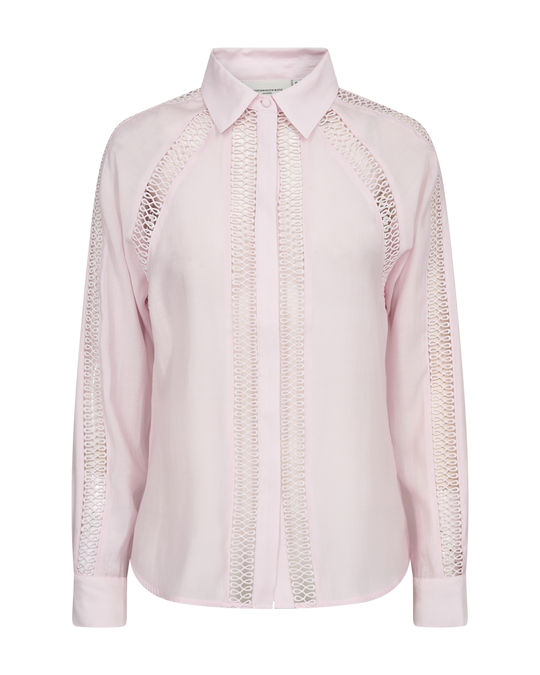 CMMOLLY - SHIRT WITH LACES IN ROSE