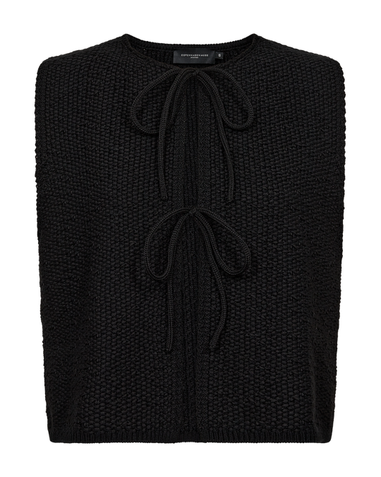 Cmfiona - gebreide vest in zwart