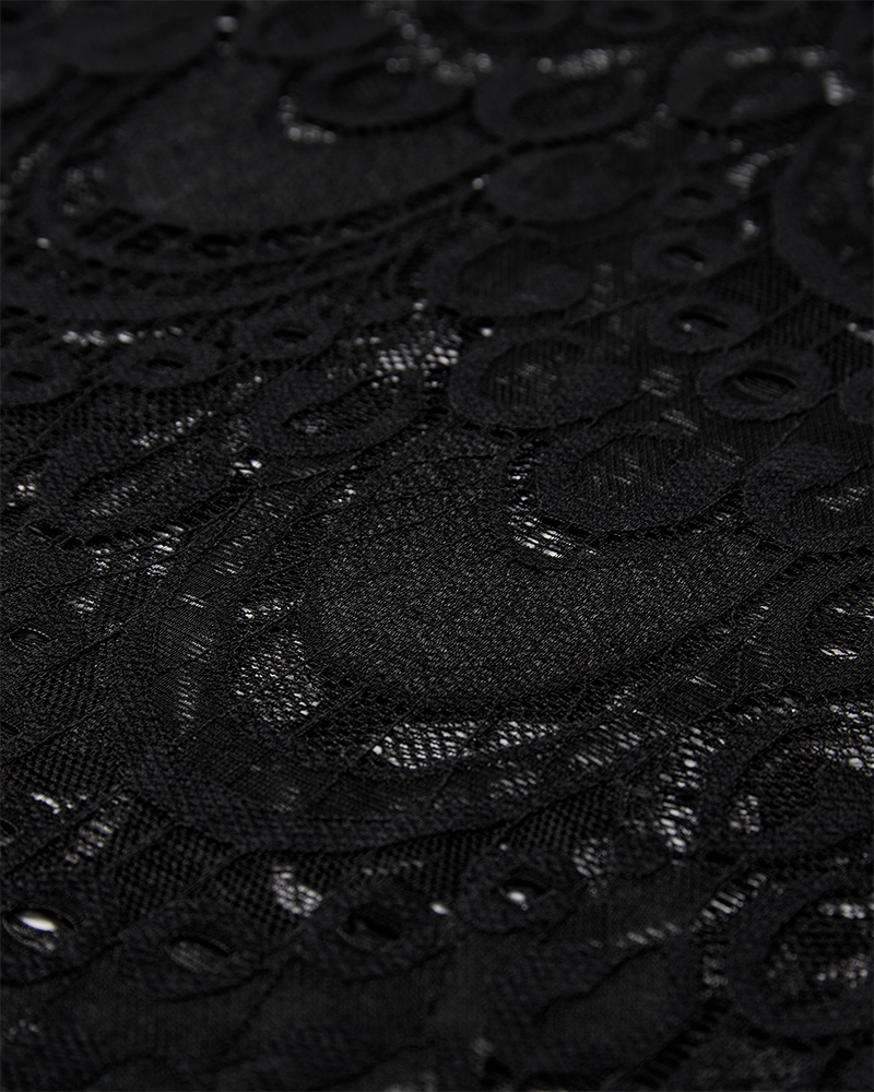 CMLACIE - BLOUSE WITH LACE IN BLACK