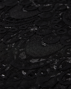 CMLACIE - BLOUSE WITH LACE IN BLACK