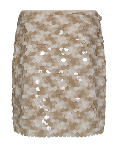 Cm volgende - rok met pailletten in beige