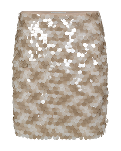 Cm volgende - rok met pailletten in beige