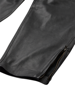 CMROYAL - LAMBSKIN PANTS IN BLACK