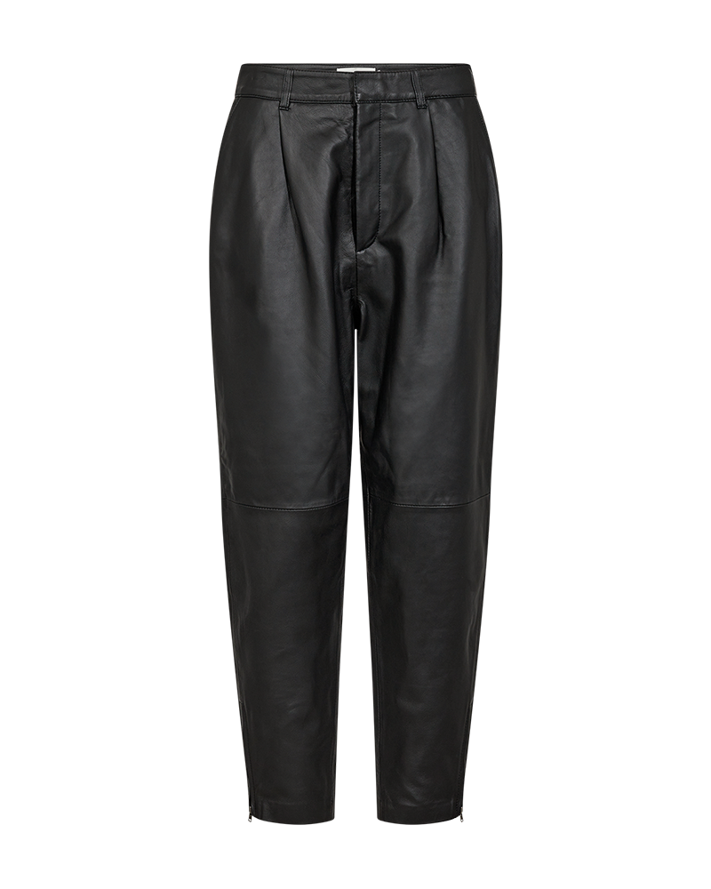 CMROYAL - LAMBSKIN PANTS IN BLACK