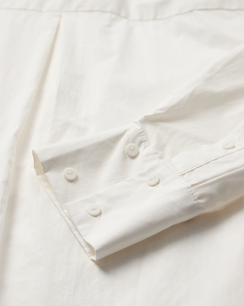 CMSHIRLEY - SHIRT WITH LACES IN OFF-WHITE