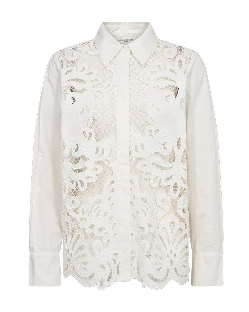 CMSHIRLEY - SHIRT WITH LACES IN OFF-WHITE