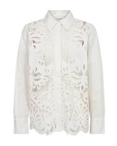 CMSHIRLEY - SHIRT WITH LACES IN OFF-WHITE