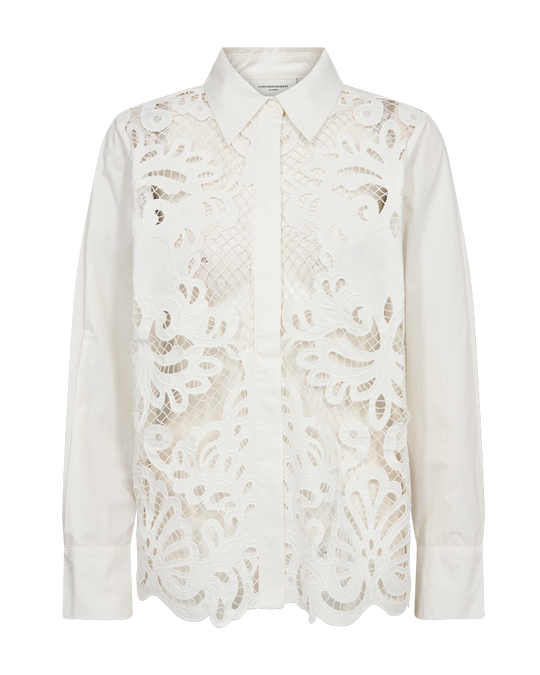 CMSHIRLEY - SHIRT WITH LACES IN OFF-WHITE