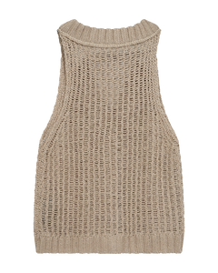 Cmlinda - gebreide vest in beige