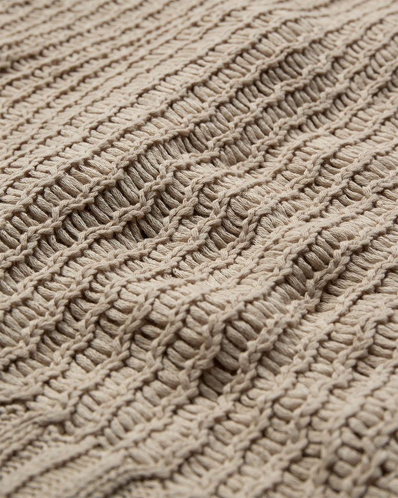 Cmlinda - gebreide vest in beige