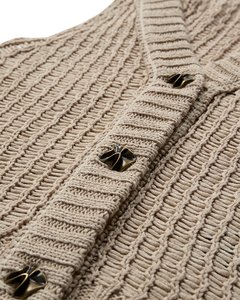 Cmlinda - gebreide vest in beige