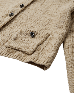 CMFIONA - KNITTED CARDIGAN IN BEIGE