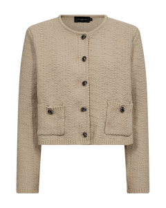 CMFIONA - KNITTED CARDIGAN IN BEIGE