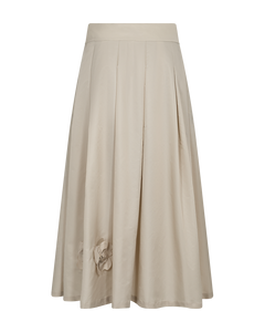 CMSIMI - rok met handgemaakte bloemen in beige