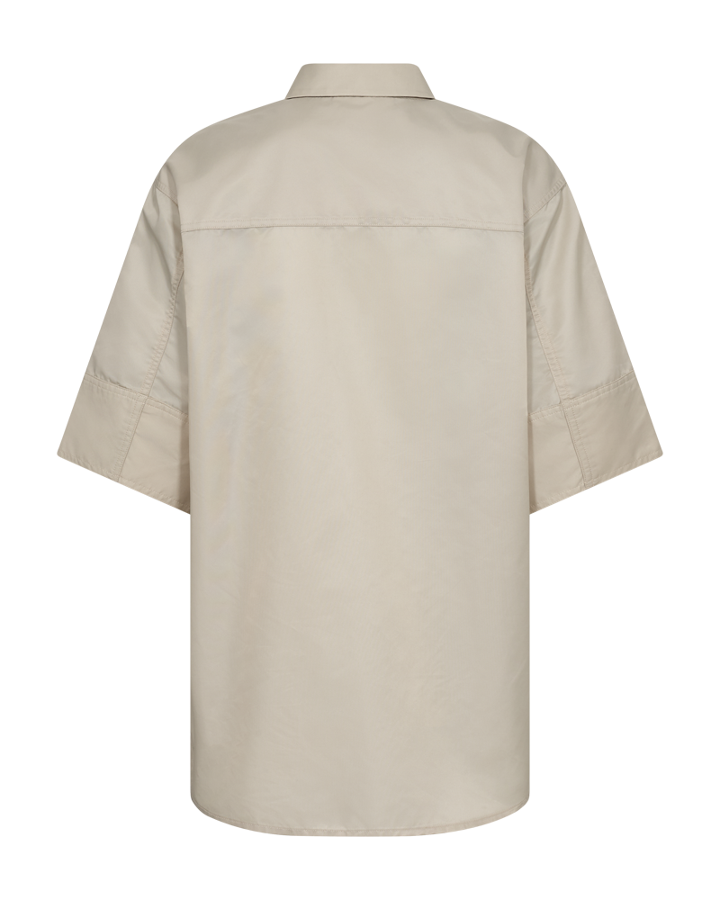 CMSIMI - SHIRT WITH HANDMADE FLOWERS IN BEIGE