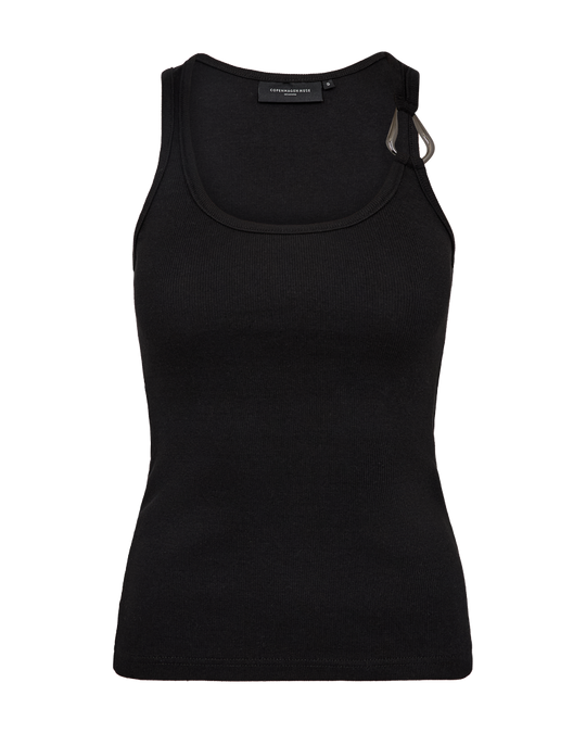 CMSIV - Top met gespeld detail in het zwart