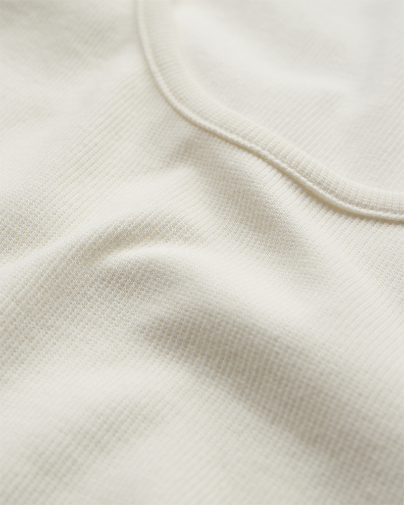 CMSIV - Top met gespeld details in off -white