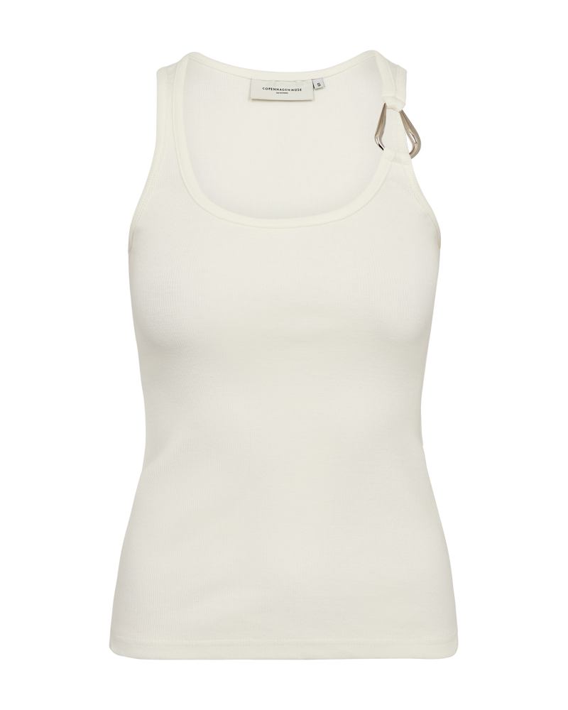 CMSIV - Top met gespeld details in off -white
