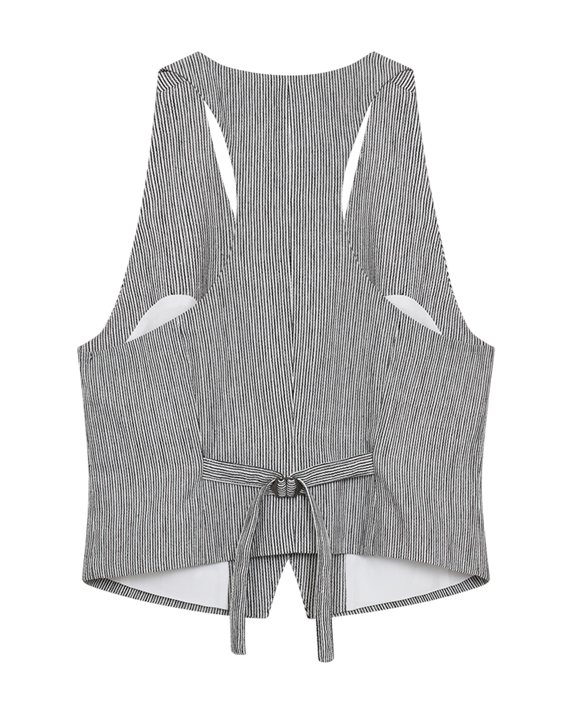CMEMILY - WAARCOAT IN ZWART EN WIT
