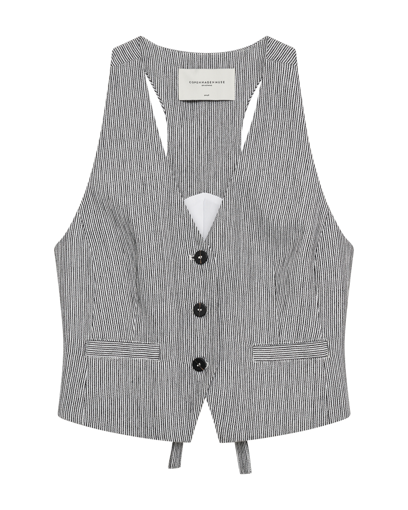 CMEMILY - WAARCOAT IN ZWART EN WIT
