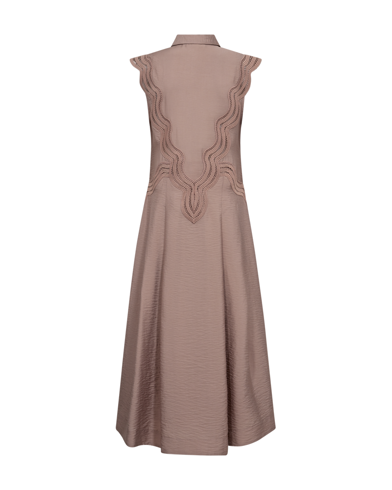 CMCOLE - DRESS WTIH LACE IN ROSE
