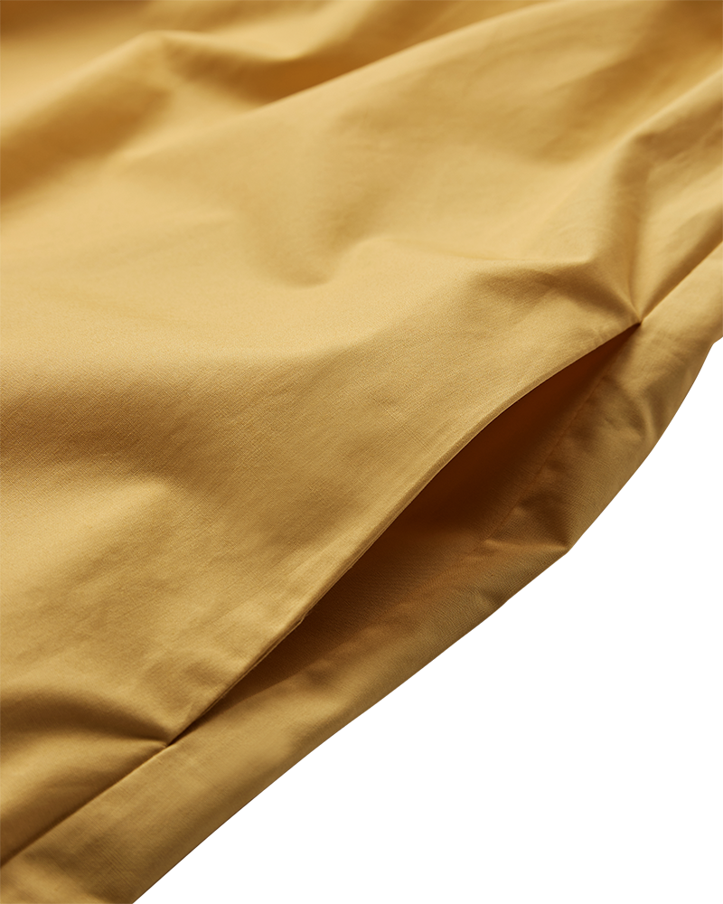 Cmvinca - jurk met genaaide bloemen in geel