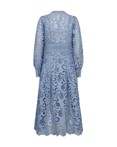 CMLANLY - DRESS WITH LACES IN BLUE