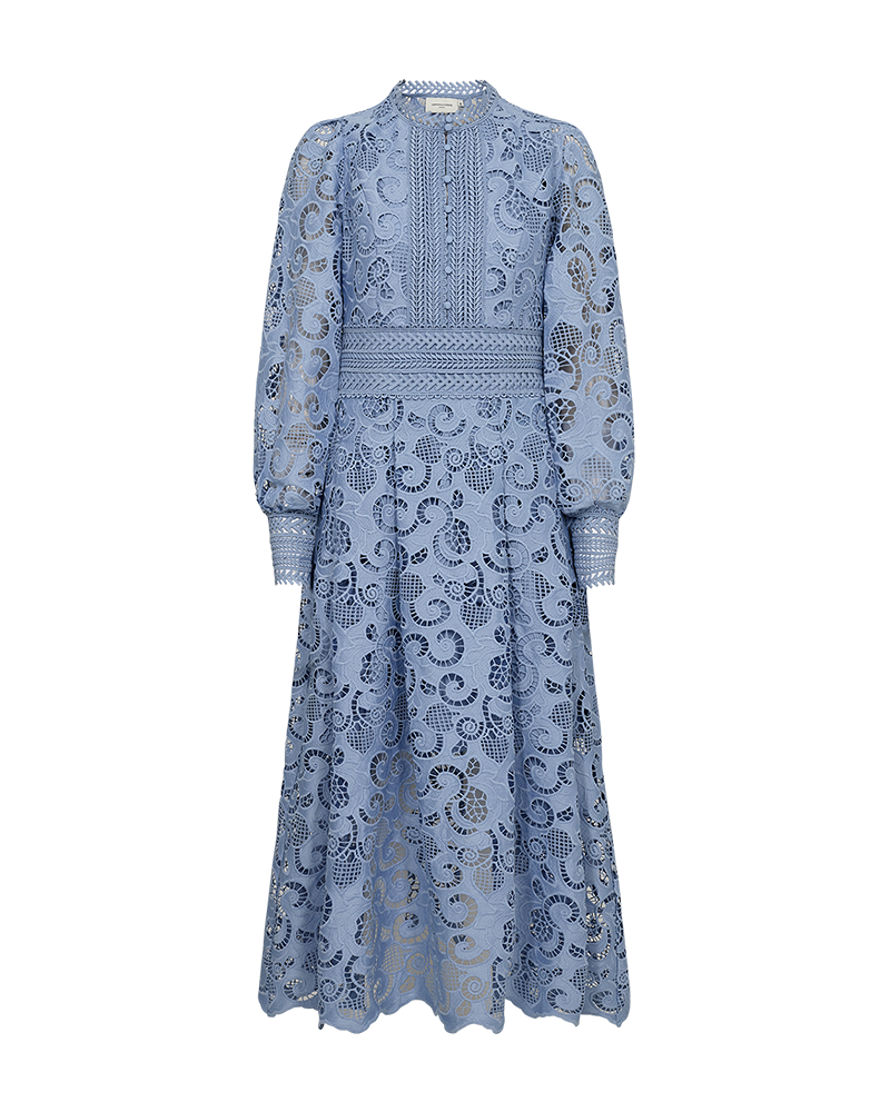 CMLANLY - DRESS WITH LACES IN BLUE
