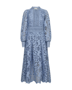 CMLANLY - DRESS WITH LACES IN BLUE