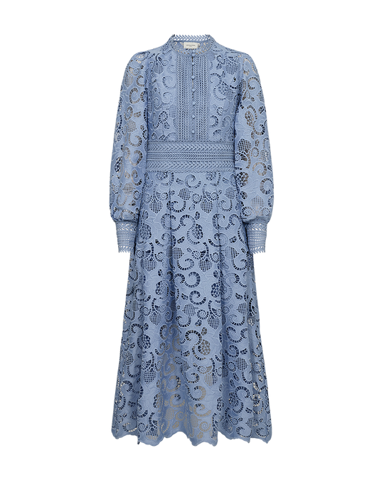 Cmlanly - jurk met veters in blauw